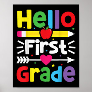 Affiche Bonjour 1ère année 1ère année Retour à l'école Ens