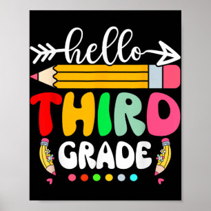 Affiche Bonjour 3e année 3e année Retour à l'école Enseign