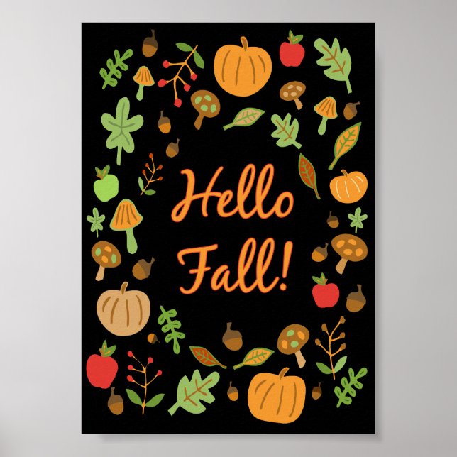 Affiche Bonjour Automne ! (Devant)