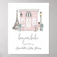 Bonjour Bébé Café Français Paris Baby Shower Bienv