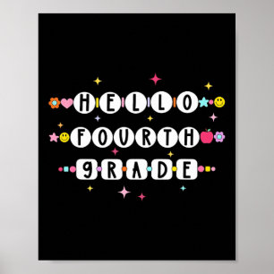 Affiche Bonjour Bracelet d'amitié de quatrième année Retou