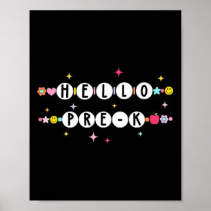 Affiche Bonjour Bracelets d'amitié Pré-maternelle Ck À l'é