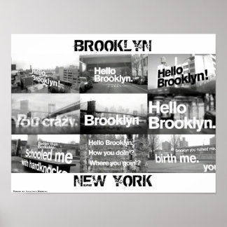 Affiche Bonjour Brooklyn