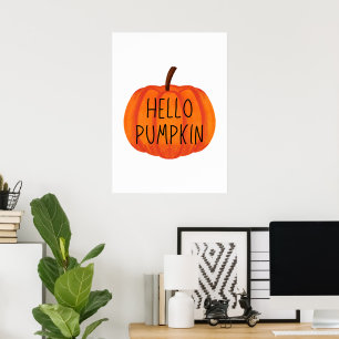 Affiche Bonjour citrouille