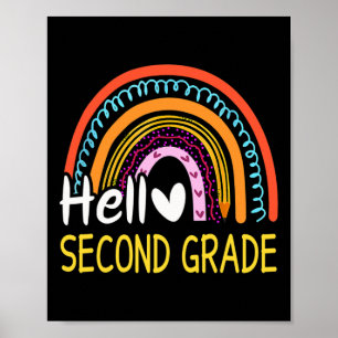 Affiche Bonjour deuxième année Byck à l'école Arc-en-ciel 