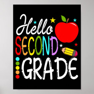 Affiche Bonjour Équipe de 2e année de retour à l'école T