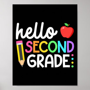 Affiche Bonjour Équipe de 2e année de retour à l'école T