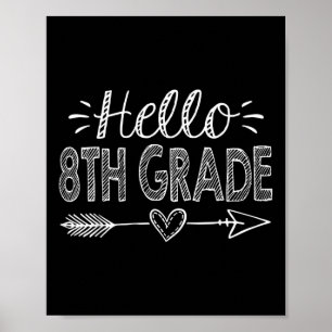 Affiche Bonjour Équipe de 8e année Huitième rentrée scolai