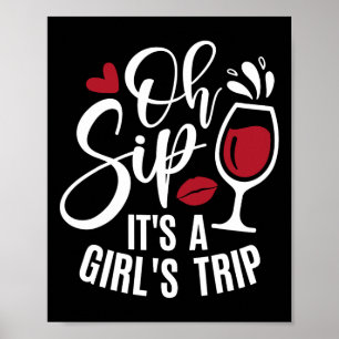 Affiche Bonjour Été Famille Vacances Oh Sip It A Girls Tr