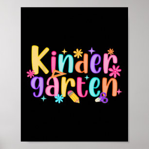 Affiche Bonjour maternelle Enseignante Filles Enfant Prepp