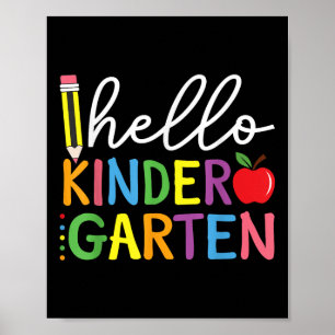 Affiche Bonjour Maternelle Retour À L'École Maternelle Thé