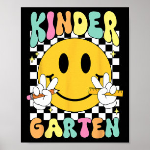 Affiche Bonjour maternelle visage souriant retour à l'écol