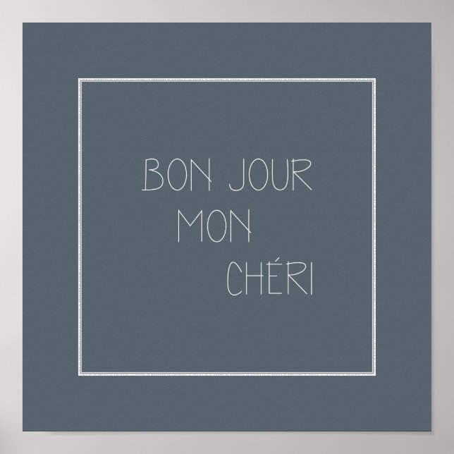 Affiche Bonjour Mon Chéri (Devant)