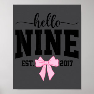 Affiche Bonjour Nine Est 2017 Coquette Arc Fille de 9 ans