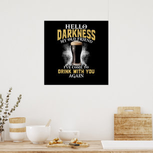 Affiche Bonjour obscurité mon vieil ami