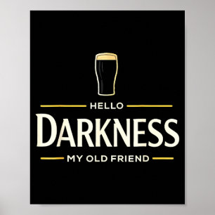 Affiche Bonjour obscurité vieil ami bière irlandaise St. P