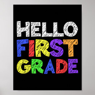 Affiche Bonjour Première Année 1ère année Retour à l'école