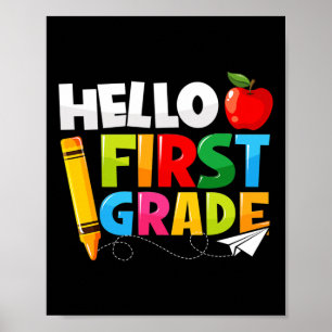 Affiche Bonjour Première Année 1ère Année Retour à l'école