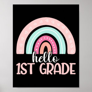 Affiche Bonjour Première Année Retour à l'école 1ère année
