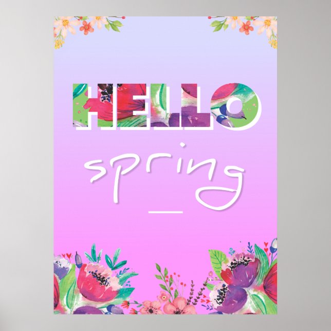 Affiche Bonjour Printemps (Devant)