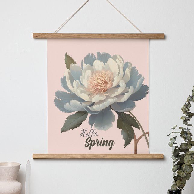 AFFICHE BONJOUR PRINTEMPS FLEURS VINTAGES (Créateur téléchargé)