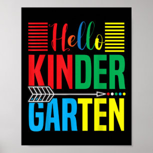 Affiche Bonjour professeur de maternelle Retour à l'école