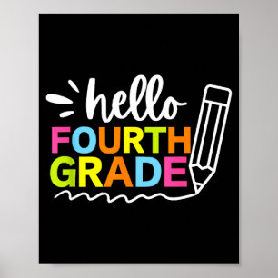 Affiche Bonjour quatrième année de retour à l'école - Équi