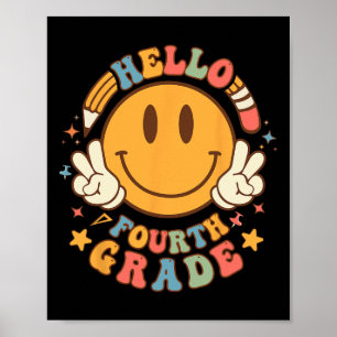 Affiche Bonjour Quatrième Année Retour À L'École Super Ens