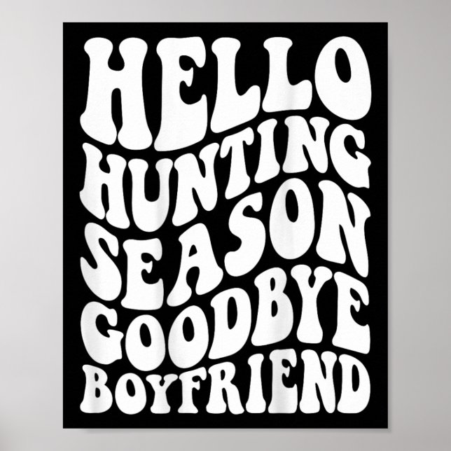 Affiche Bonjour saison de chasse Goodbye Husbynd (Devant)