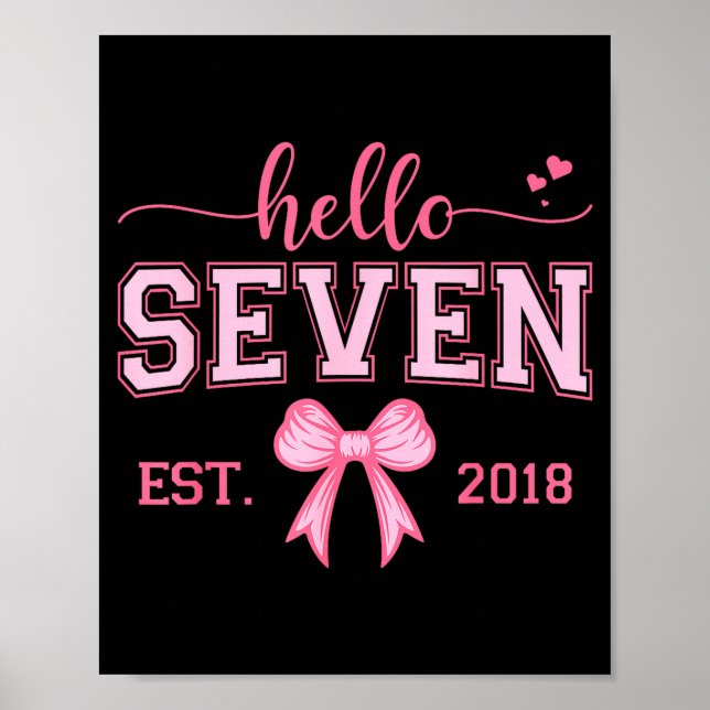 Affiche Bonjour Sept Est 2018 Coquette Arc 7e Anniversaire (Devant)