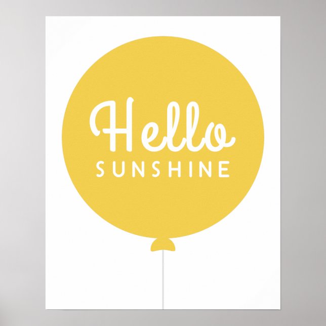 Affiche Bonjour Sunshine | Ballotte Scandinave mignonne ja (Devant)