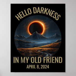 Affiche Bonjour Ténèbres Mon Vieux Ami Éclipse Solaire Avr