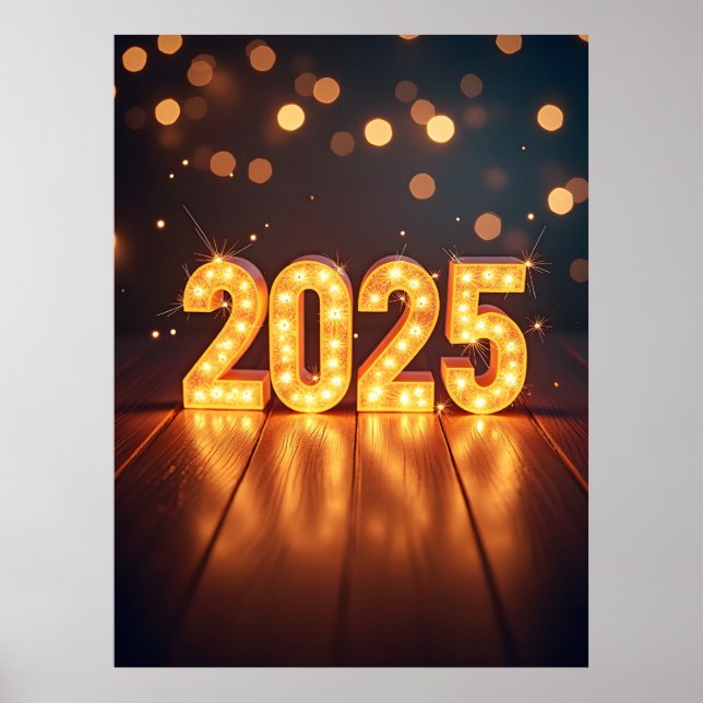 Affiche Bonne année 2025 (Devant)