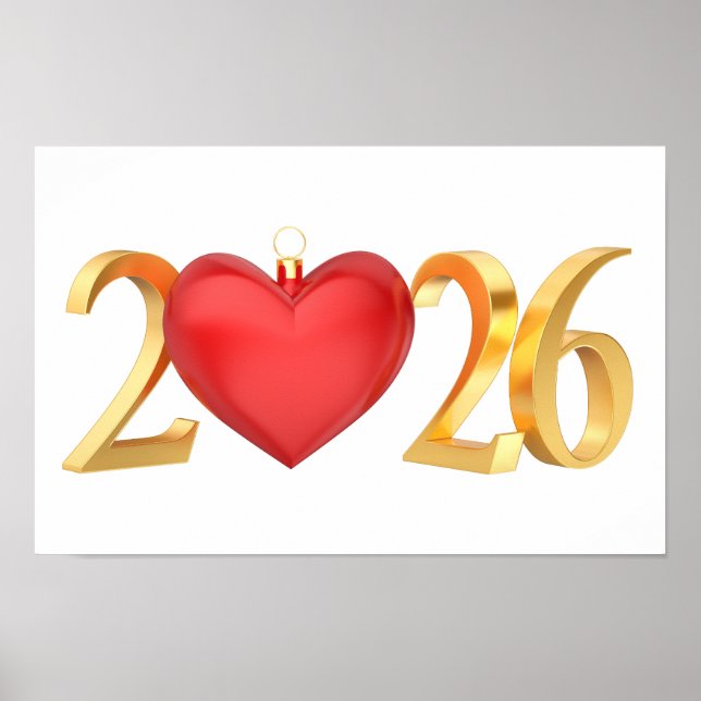 Affiche Bonne année 2026 (Devant)
