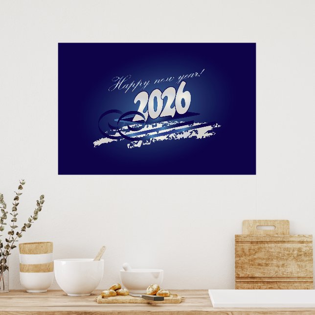 Affiche Bonne année 2026 (Cuisine)