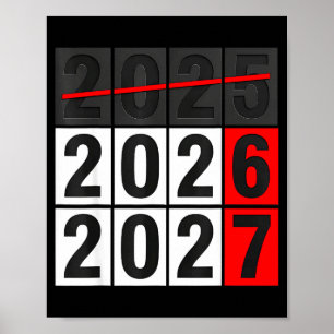 Affiche Bonne année 2026 à venir bientôt 2027 67 Meme Six