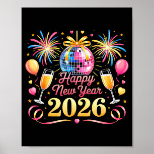 Affiche Bonne année 2026 Nouvel An Eve Party Countdown