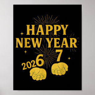 Affiche Bonne année 67 Meme – Drôle de célébration 2026 Pa