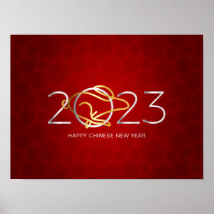 Affiche Bonne année chinoise 2023