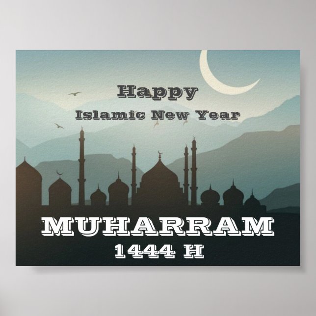 Affiche Bonne année Muharram 1444 H (Devant)