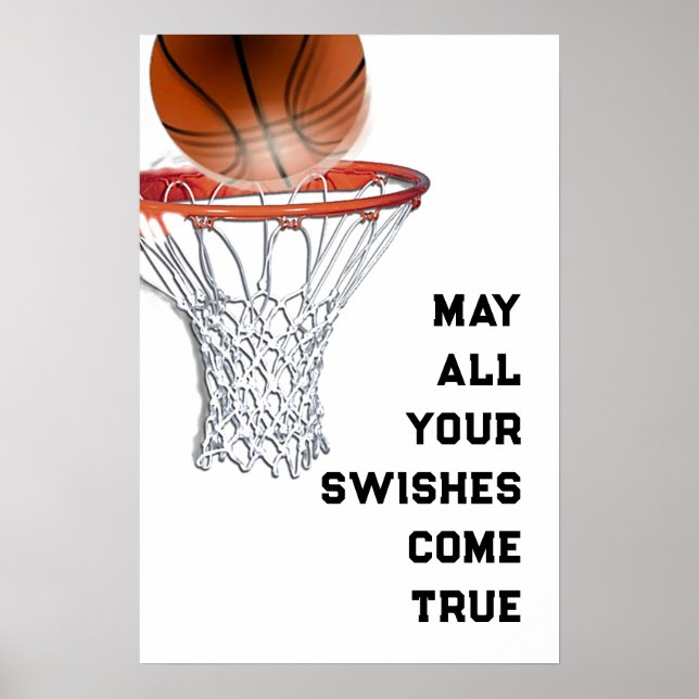 Affiche Bonne Chance Basketball (Devant)