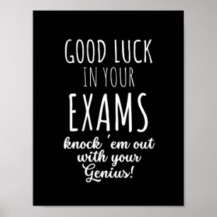 Affiche bonne chance dans vos examens