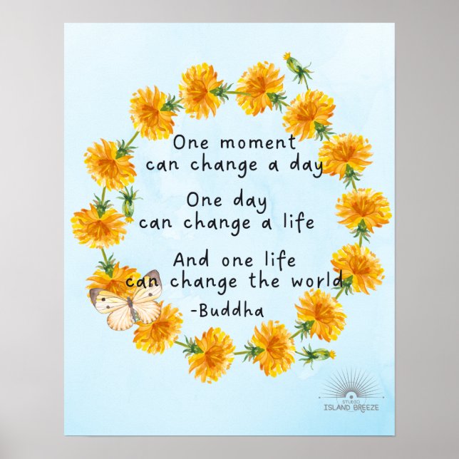 Affiche Bonne citation de Bouddha (Devant)