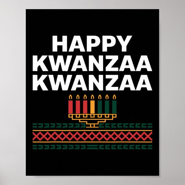 Affiche Bonne fête de Kwanzaa (Devant)