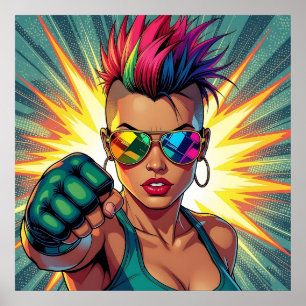 Affiche Bonne fierté ! Lgbtqia+ Cool