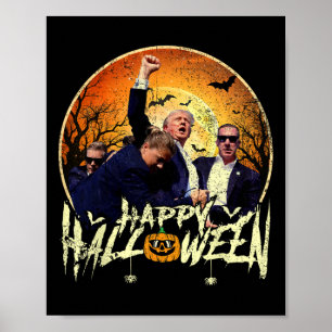 Affiche Bonne Halloween Trump 2024 Trumpvance 2024