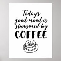 Bonne Humeur Sponsorisée Par Coffee Funny Caffeine