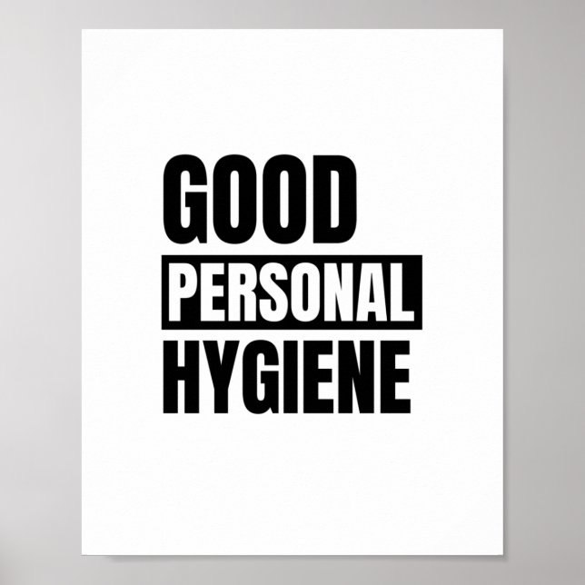 Affiche Bonne hygiène personnelle (Devant)