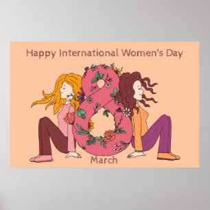 Affiche Bonne Journée internationale de la femme (8 mars)