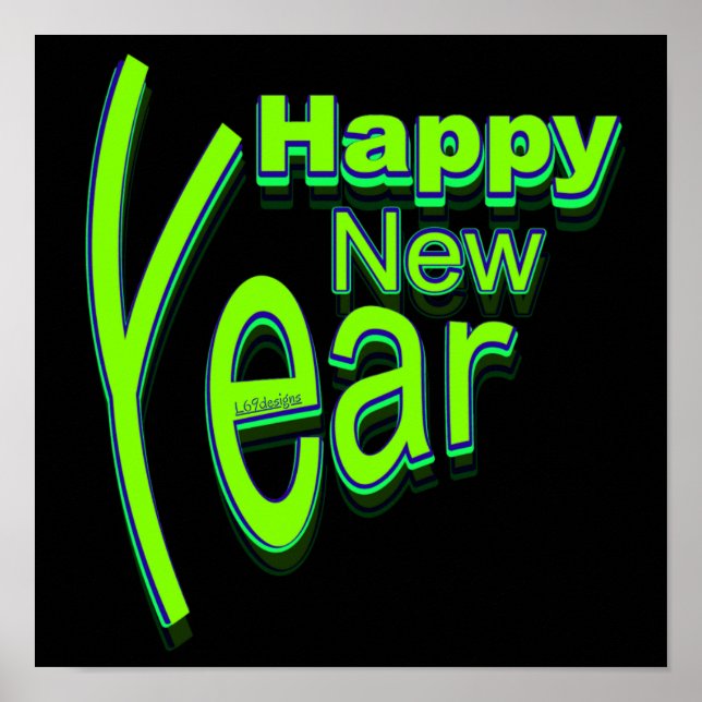 AFFICHE BONNE NOUVELLE ANNÉE (Devant)